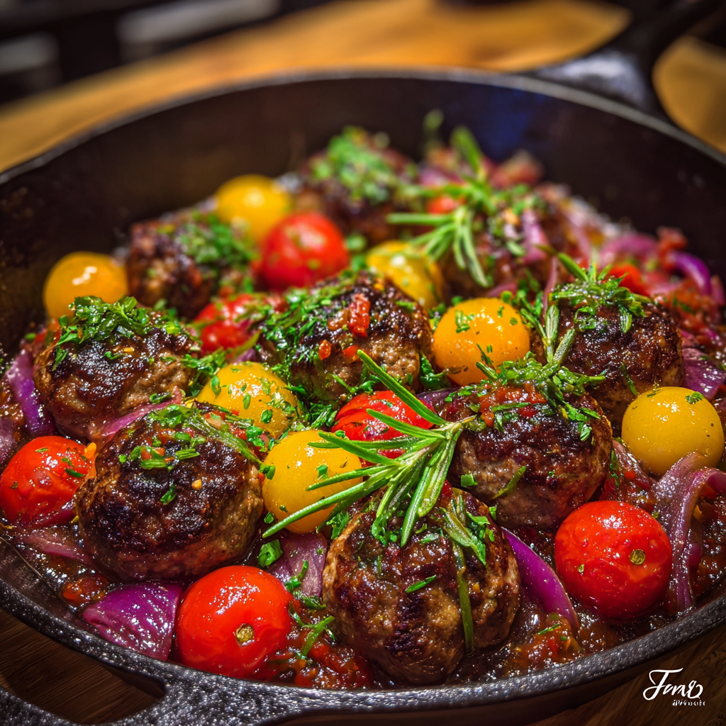 Australische Bush-Balls mit Busch-Tomaten-Chutney