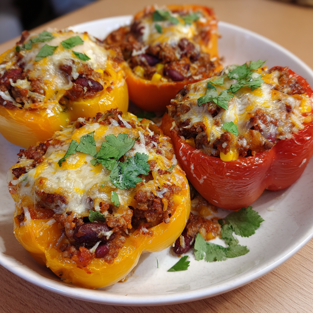 Chili con Carne Gefüllte Paprika