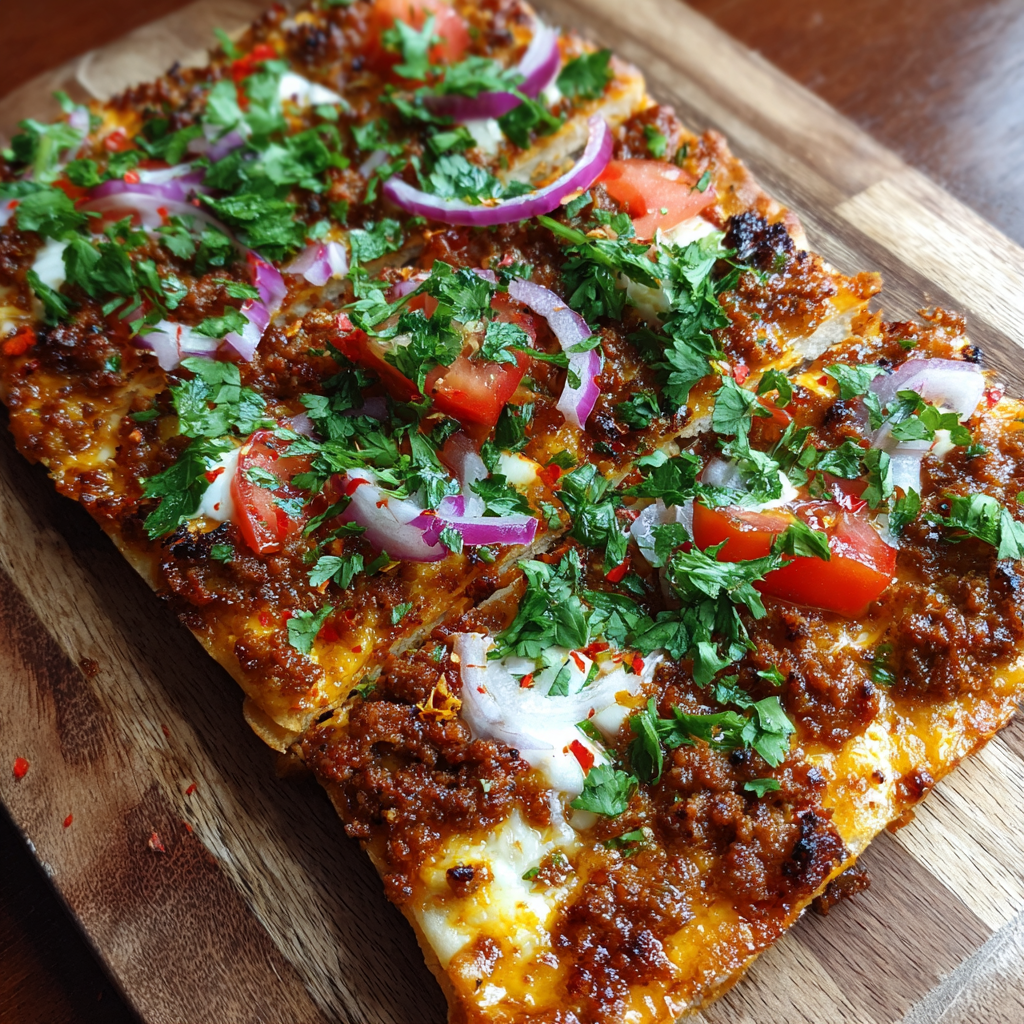 Türkische Pizza (Lahmacun)