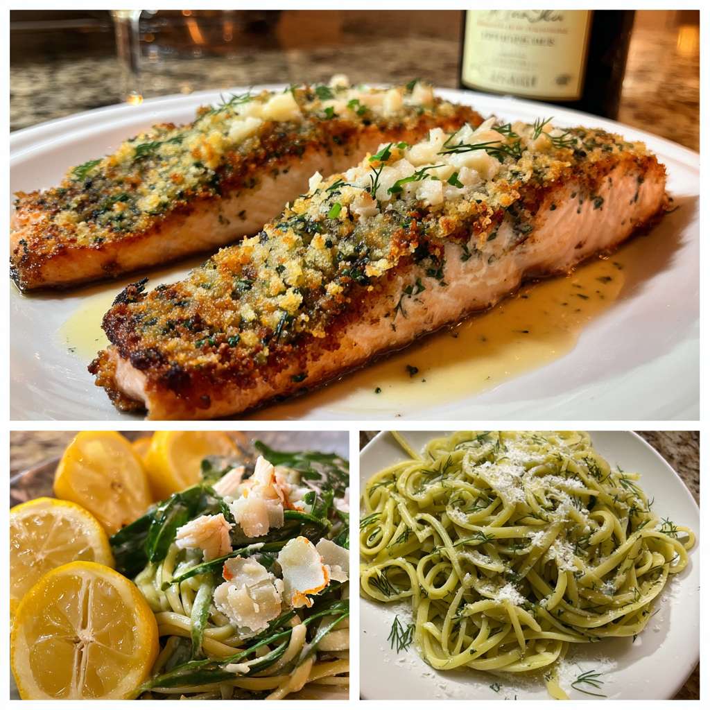 Lachsfilet mit Meerrettichkruste