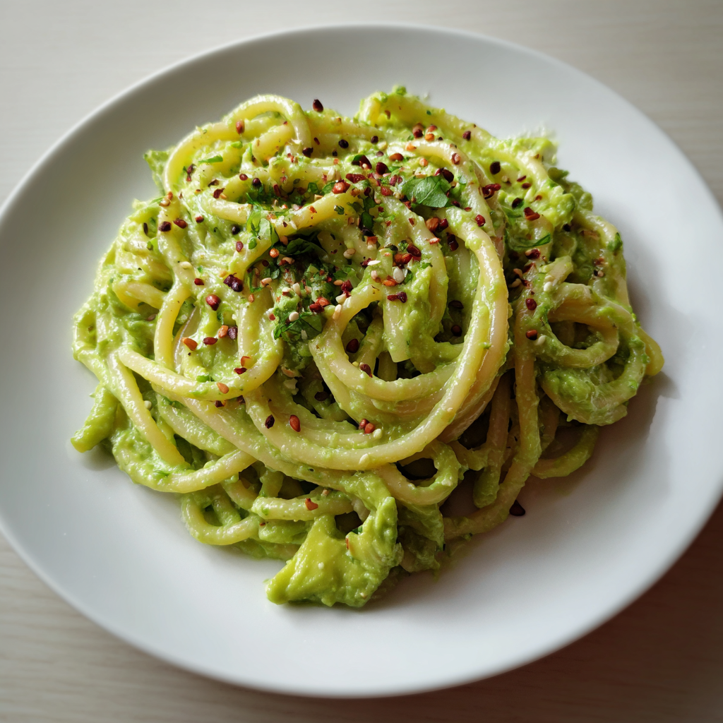 Cremige Pikante Avocado-Pasta