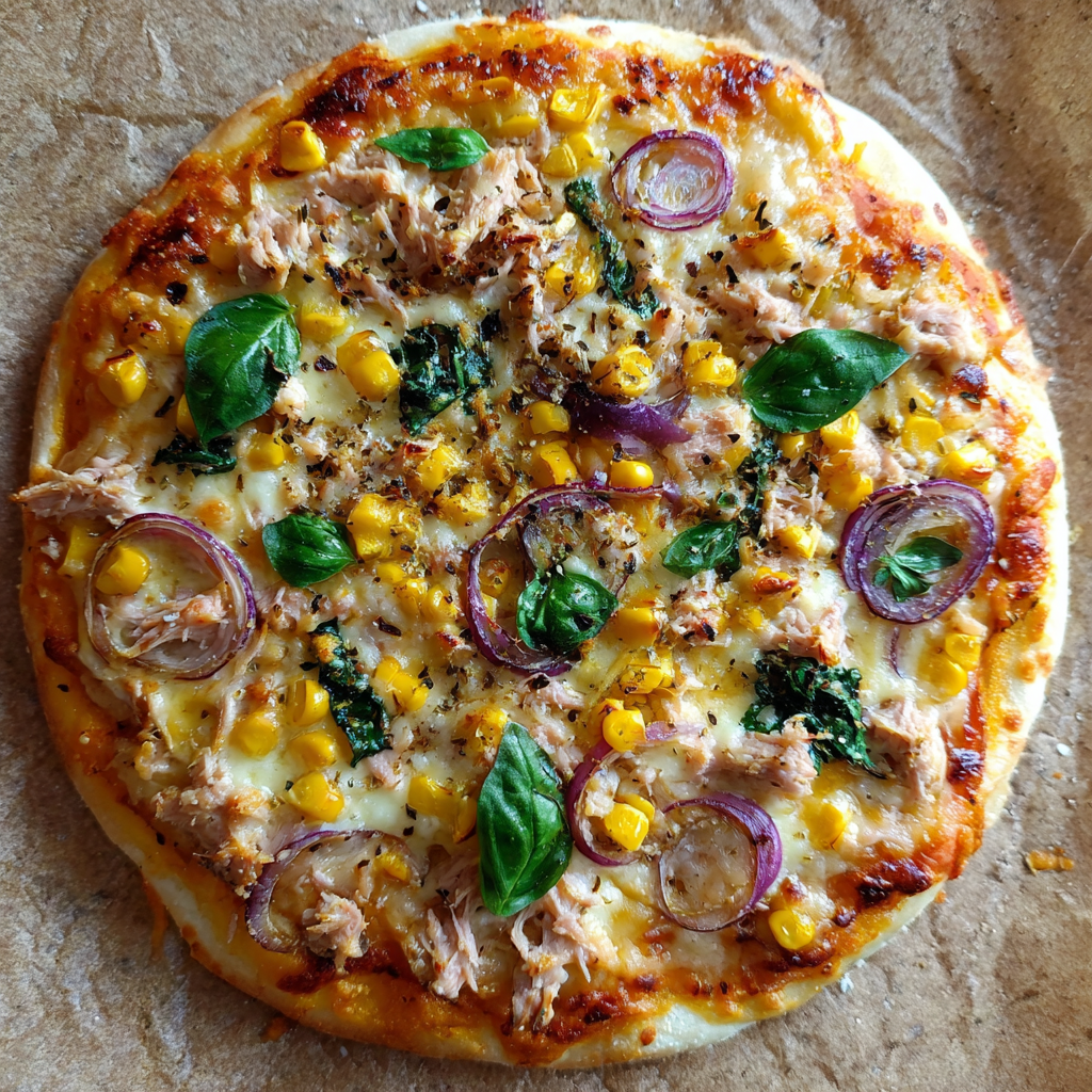 Thunfisch-Mais-Pizza