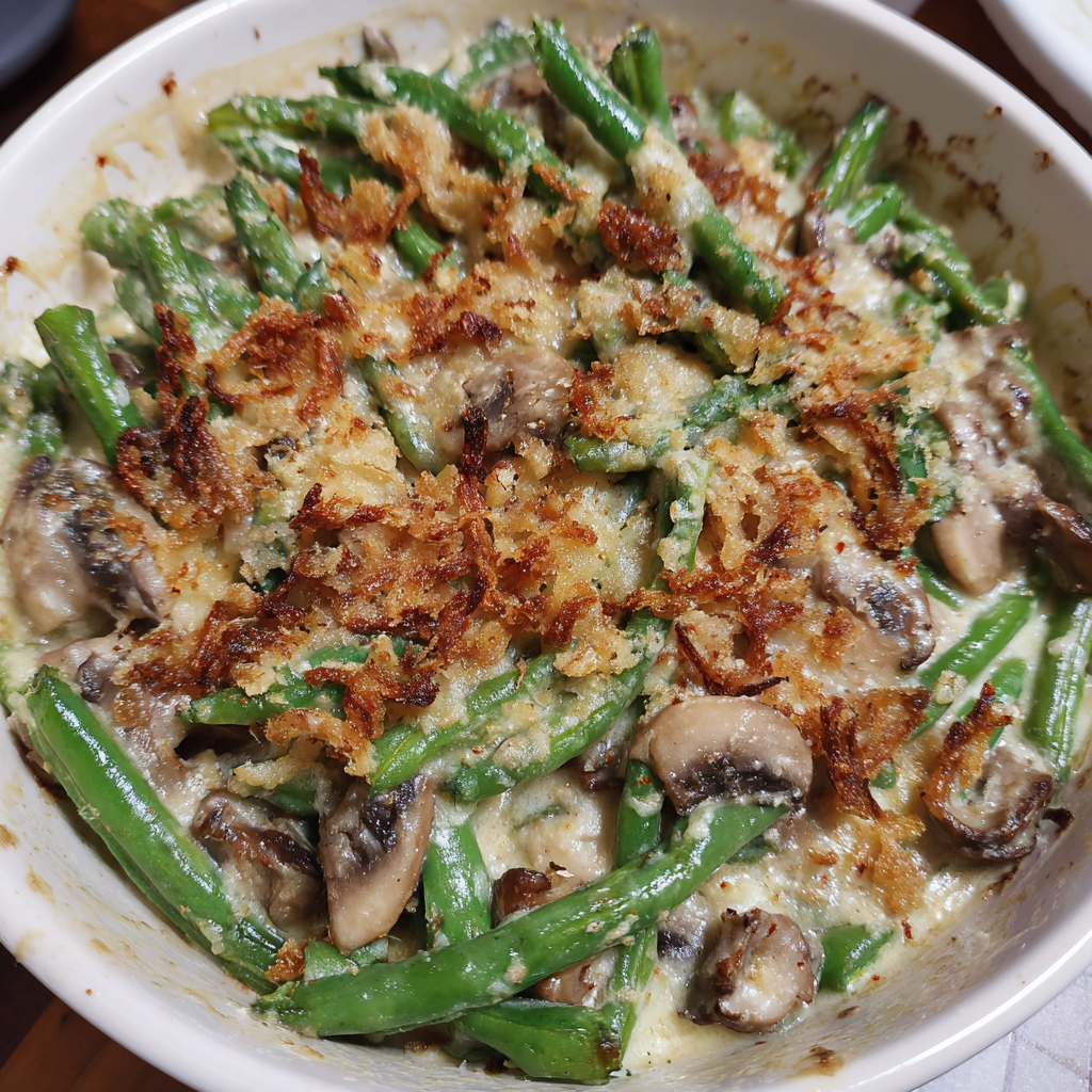 Grüne-Bohnen-Auflauf (selbst gemacht)