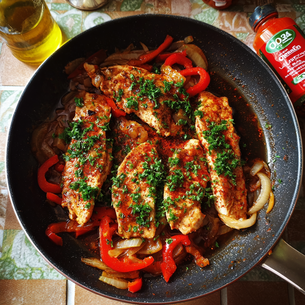 Hähnchengeschnetzeltes "Diabolo"