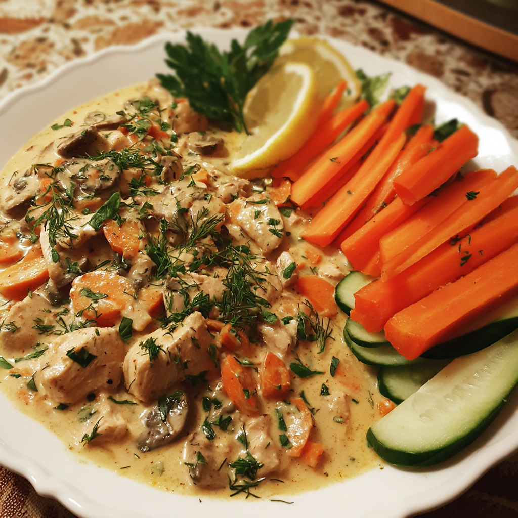  Putenstroganoff mit frischen