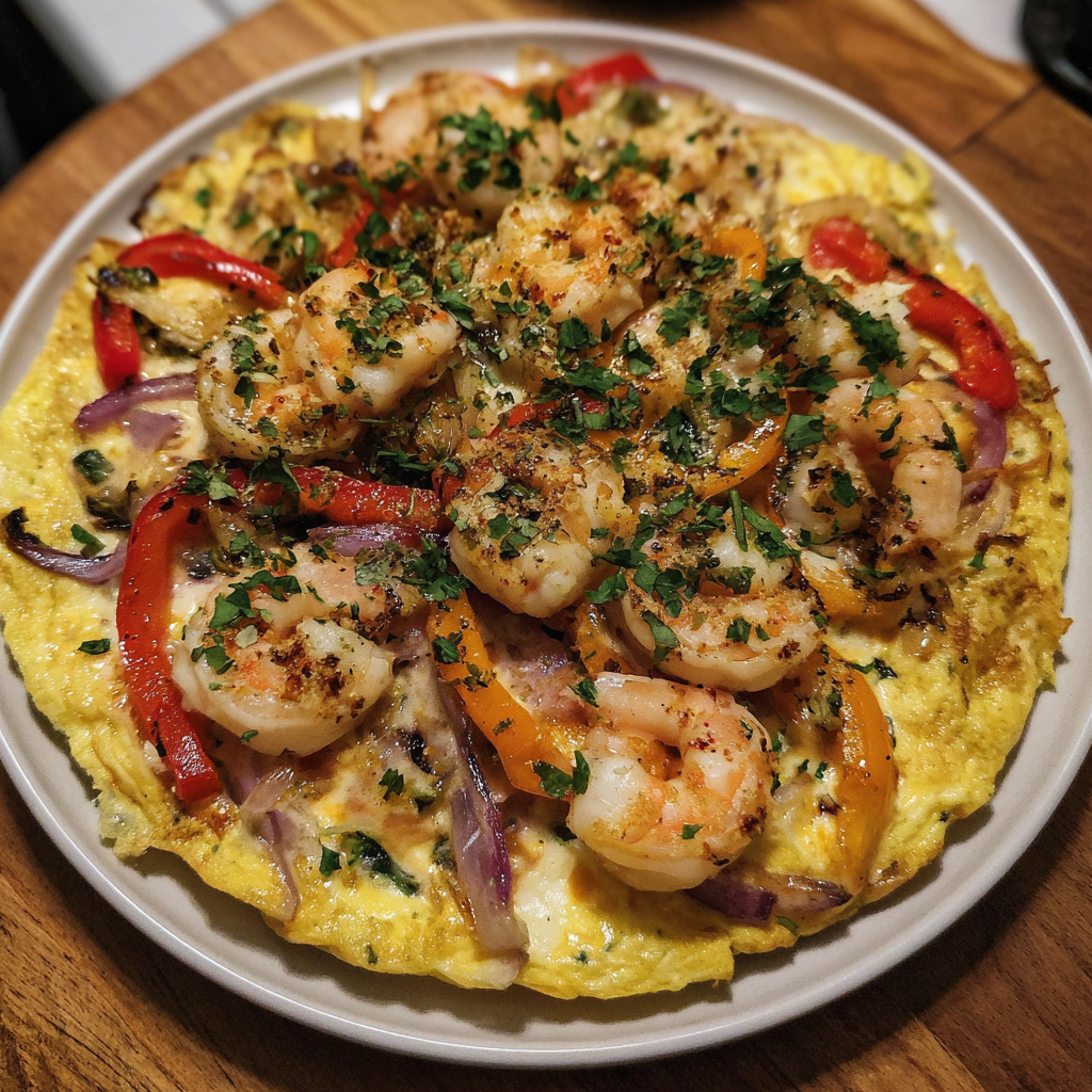 Cremige Garnelen-Paprika-Pfanne