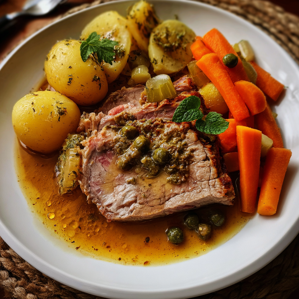 Vitello Tonnato – Gekochte Kalbskeule mit Thunfischsauce