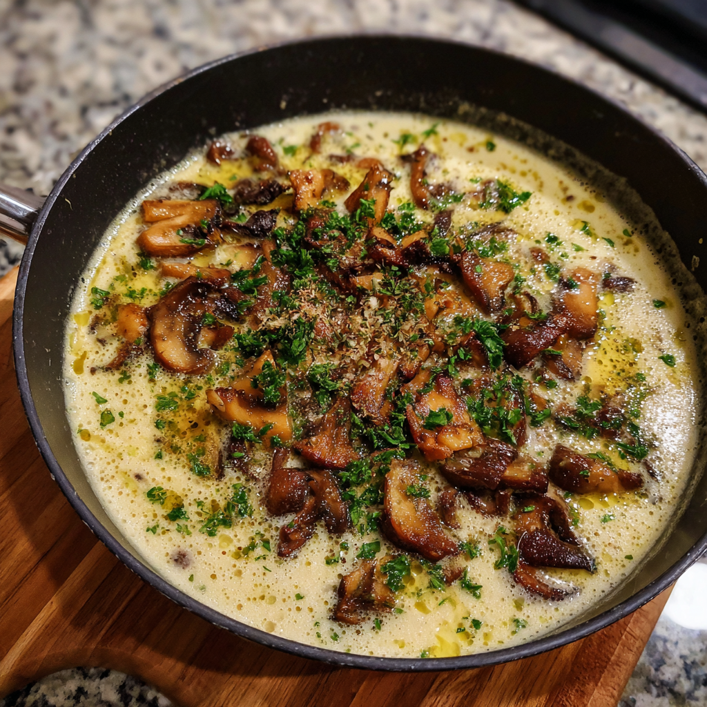 Samtige Champignoncremesuppe