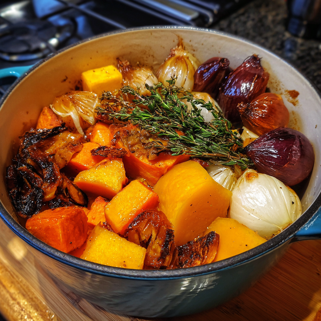 Geröstete Butternusskürbissuppe