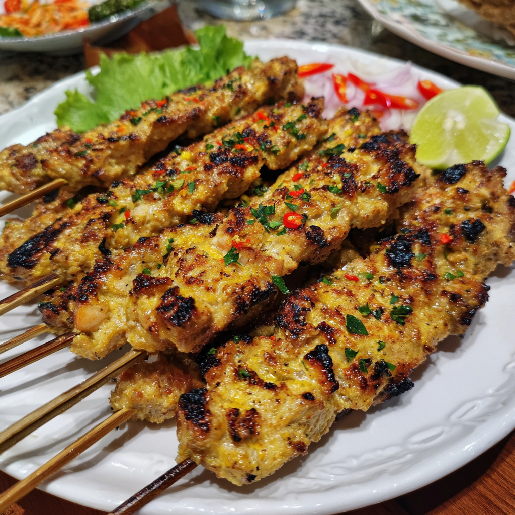 Sate Lilit – Balinesischer Fischspieß