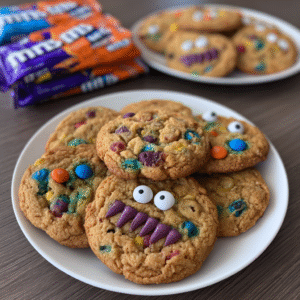 Mit Süßigkeiten gefüllte Monsterkekse