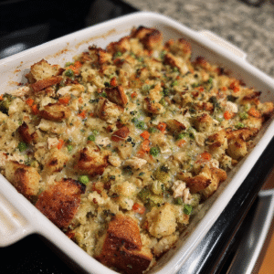 Cremiger Hähnchen-Auflauf mit Füllung