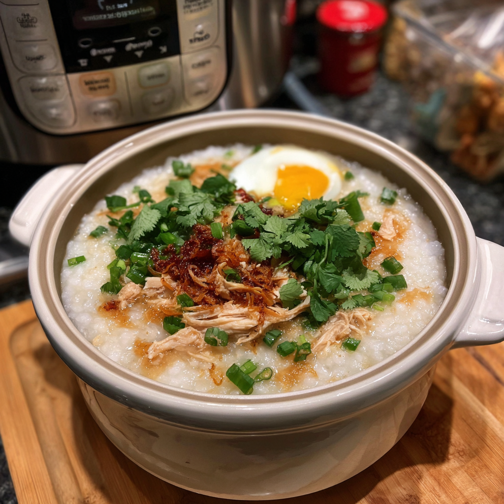 Instant Pot Congee (Chinesischer Reisbrei)