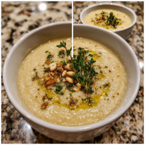 Cremige Pastinaken-Apfel-Bisque