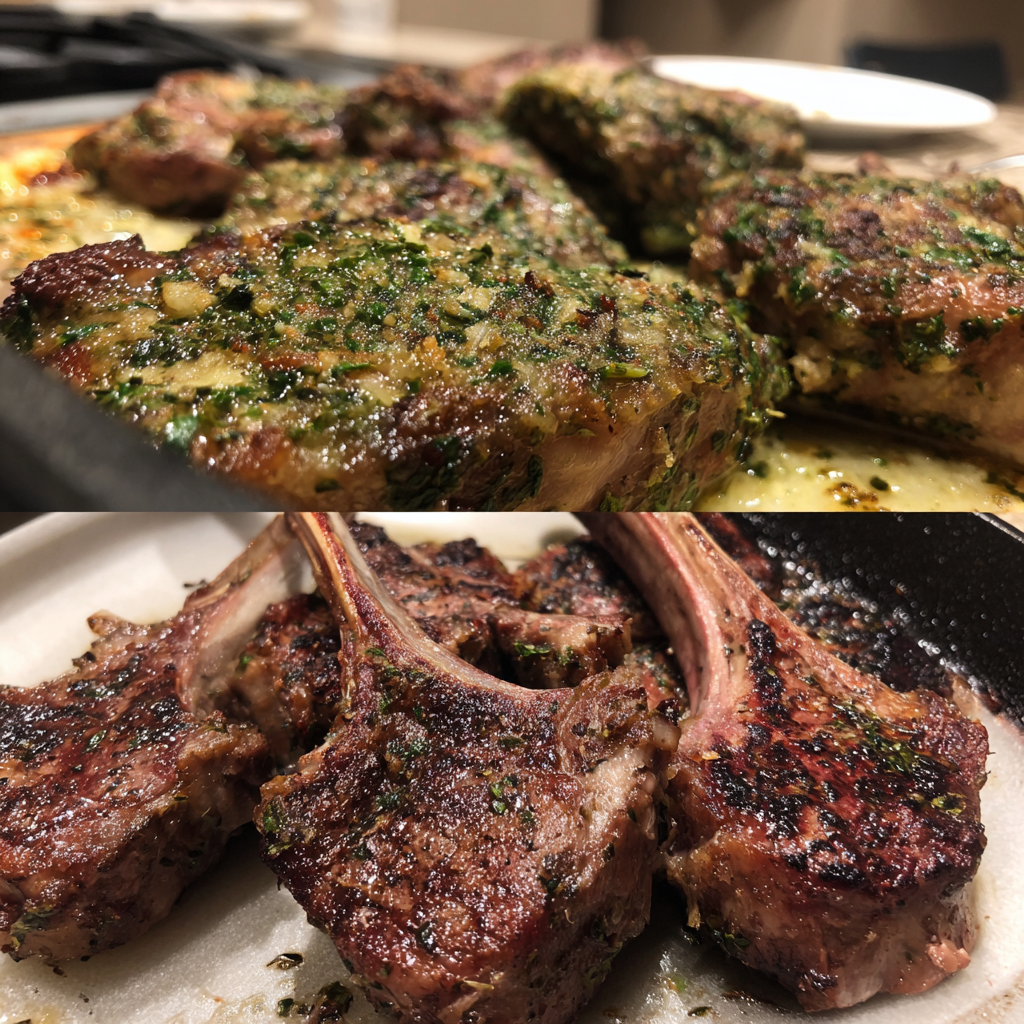 Lammkoteletts mit Kräuterkruste