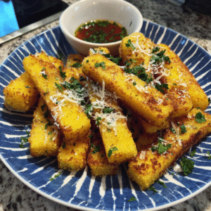 SKnusprige Polenta-Pommes