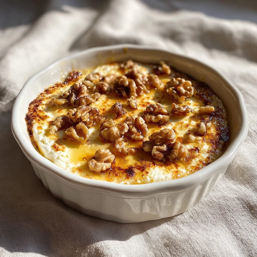 Gebackener Feta mit Honig, Walnüssen und Rosmarin