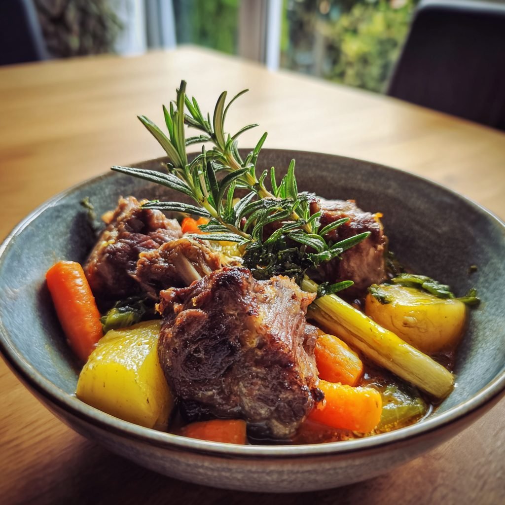 Osterlamm-Eintopf mit Frühlingsgemüse