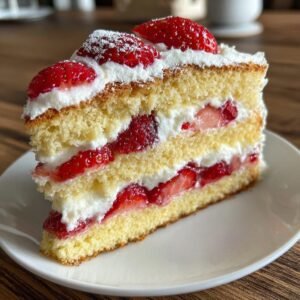 Erdbeer-Sahne-Schnitten