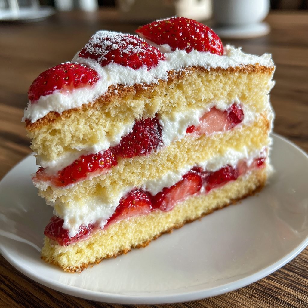 Erdbeer-Sahne-Schnitten