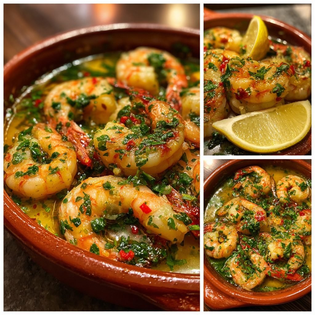 Frühlings-Gambas al Ajillo mit frischen Kräutern