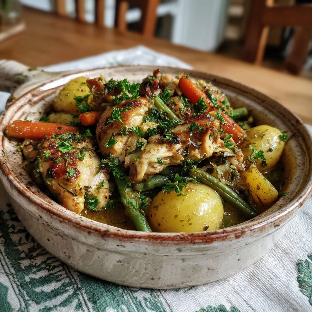Hähnchen Printanier mit Kräutern der Provence