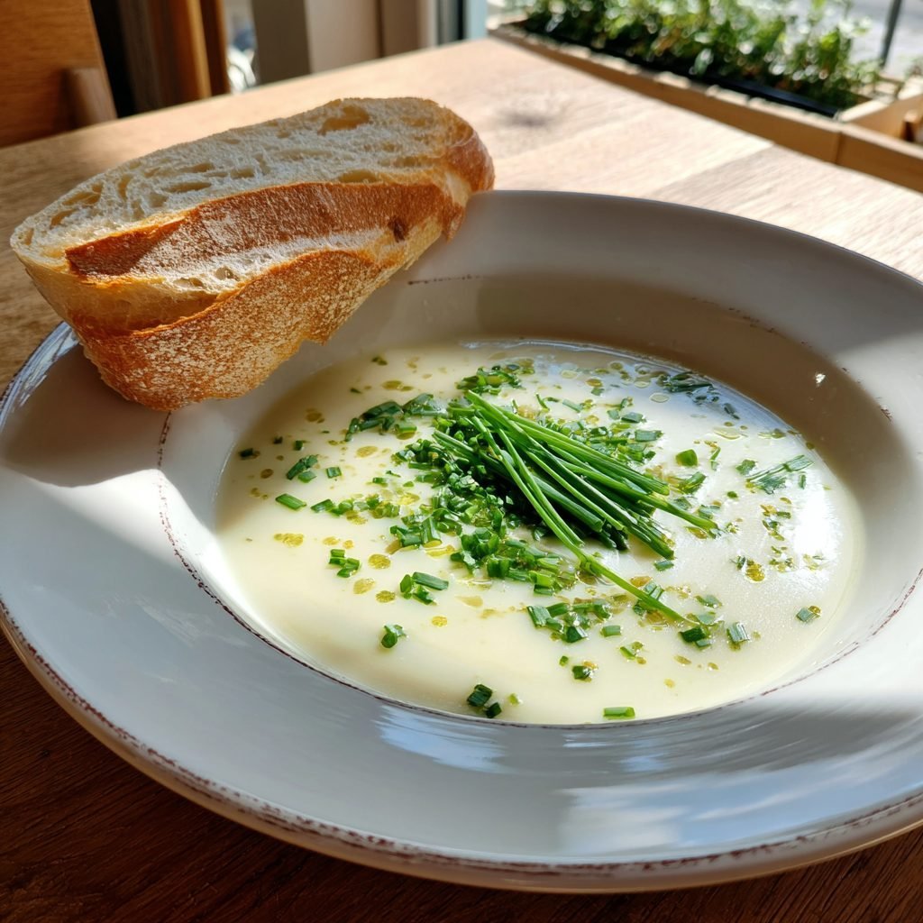 Klassische Spargelcremesuppe