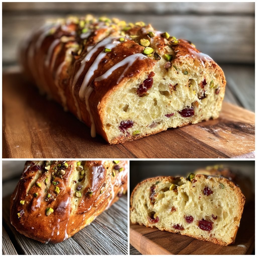 Osterbrot mit Cranberry und Pistazie