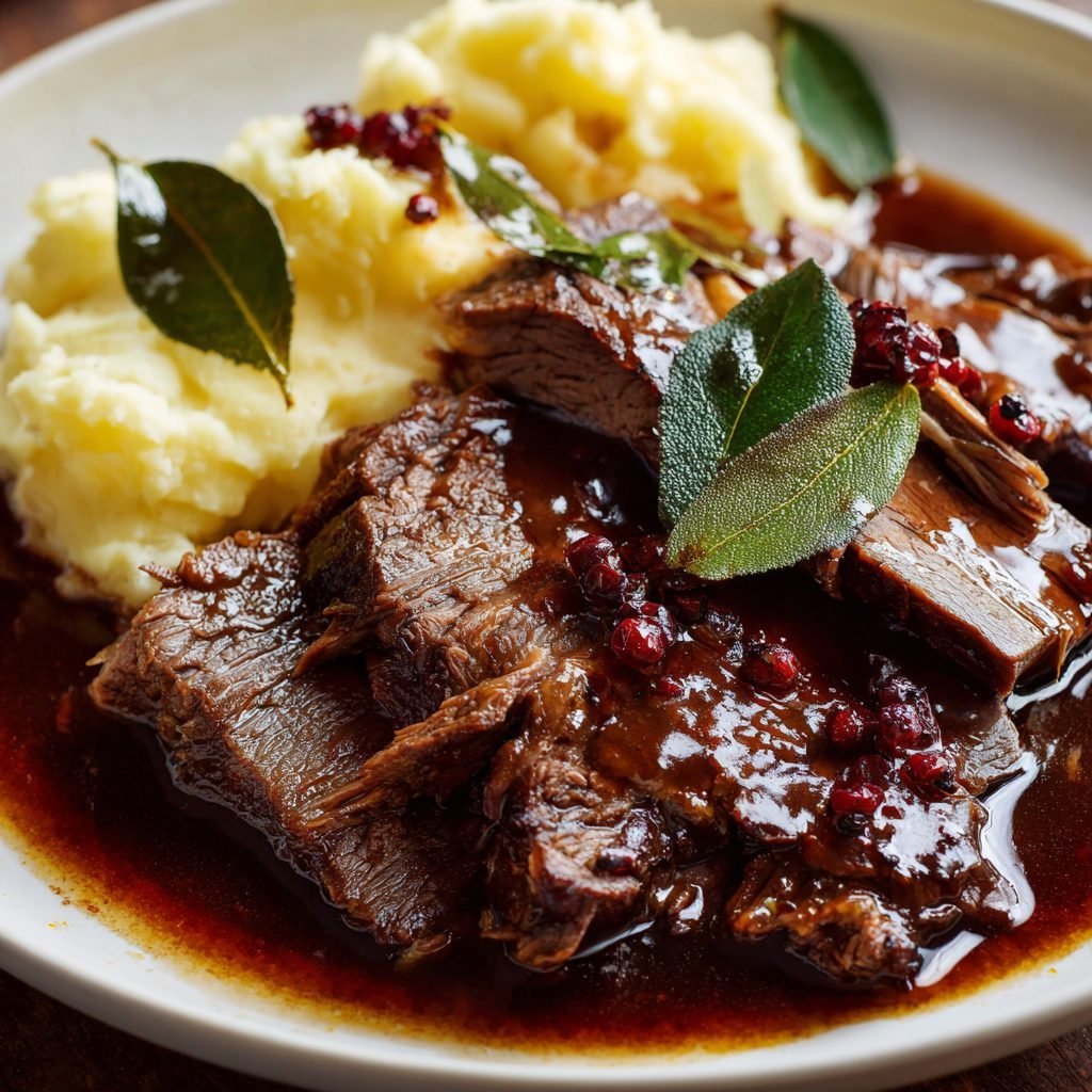 Rheinisches Rinder-Sauerbraten ohne Alkohol