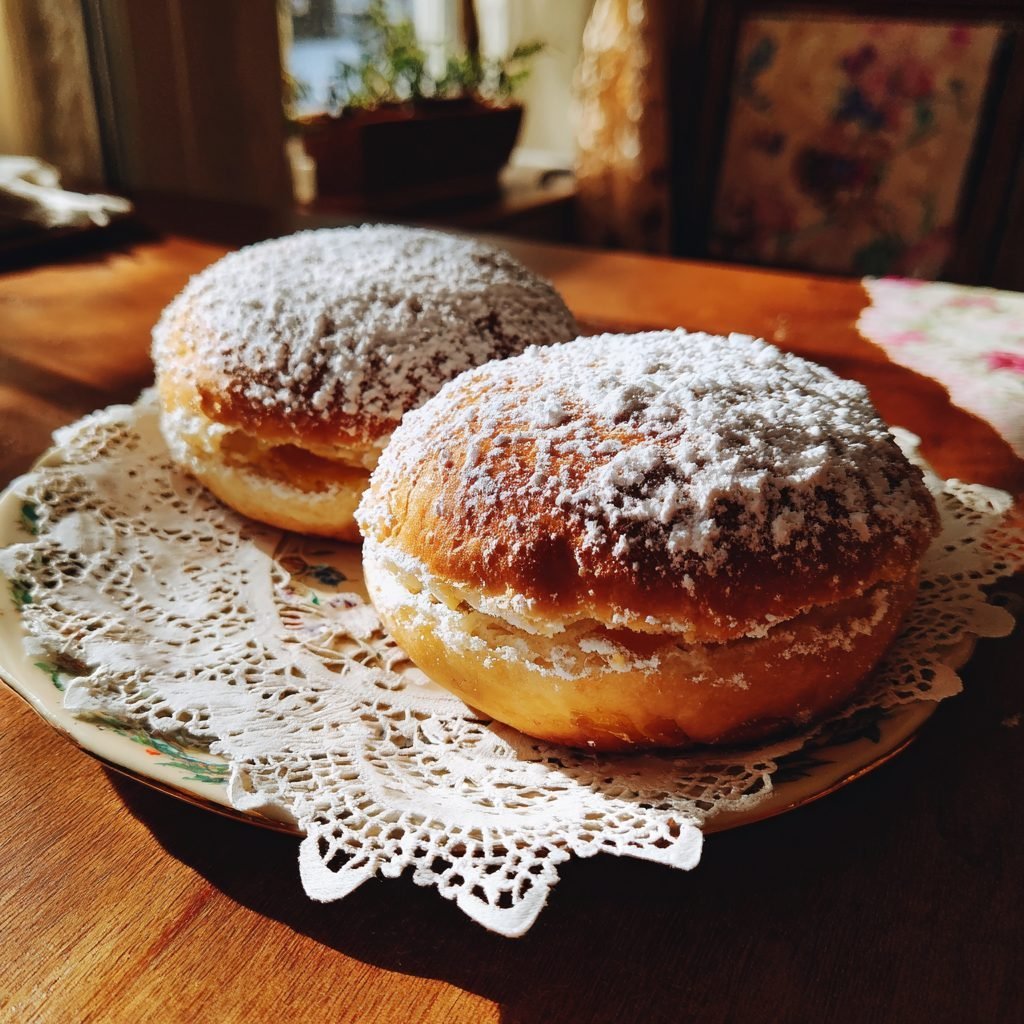 Traditioneller Osterfladen mit Quark-Aprikosen-Füllung