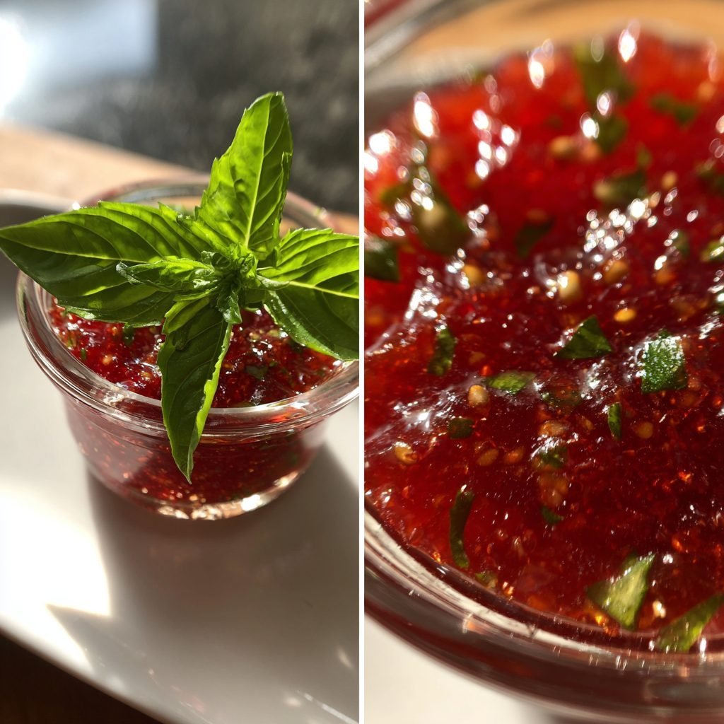 Erdbeer-Basilikum-Marmelade