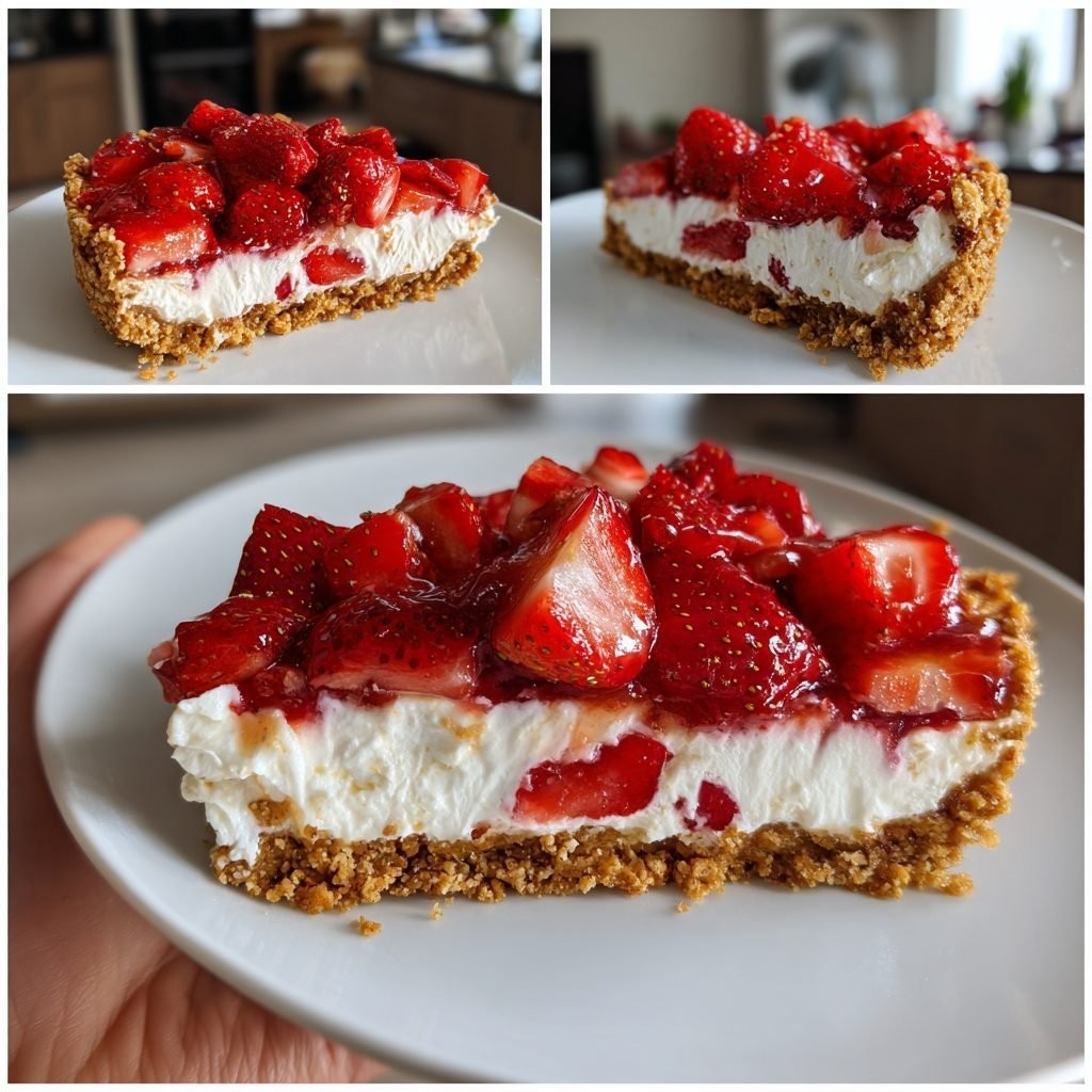 No-Bake Erdbeer-Frischkäse-Torte