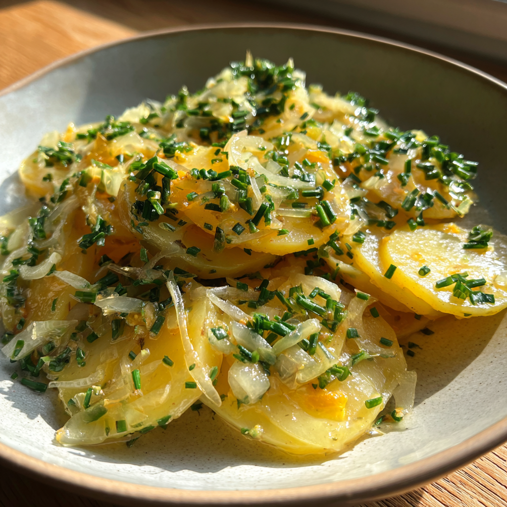 Schwäbischer Kartoffelsalat (ohne Mayonnaise)