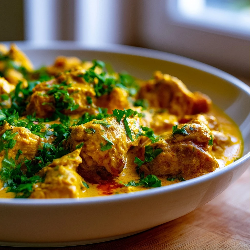 Cremiges Hähnchen-Curry mit Kokosmilch