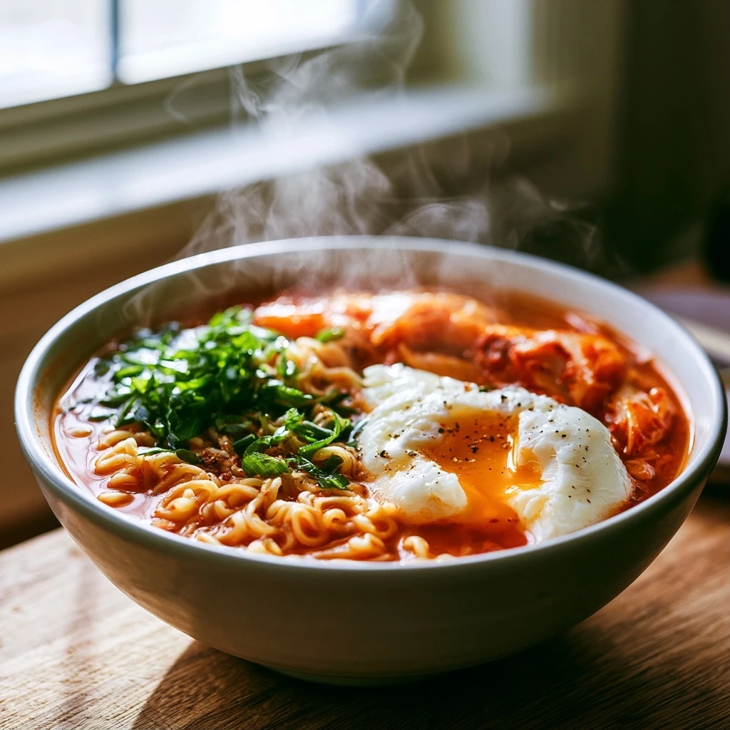 Kimchi Ramyeon (Instantnudeln mit Kimchi)