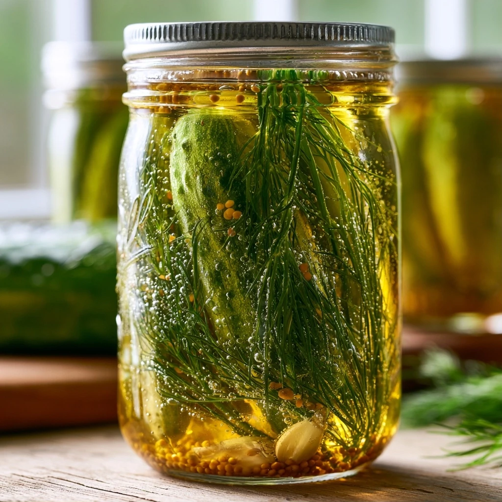 Klassische Fermentierte Dill-Essiggurken