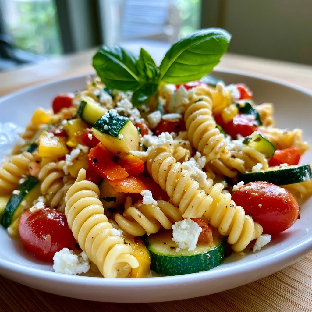 Pasta Primavera mit Feta