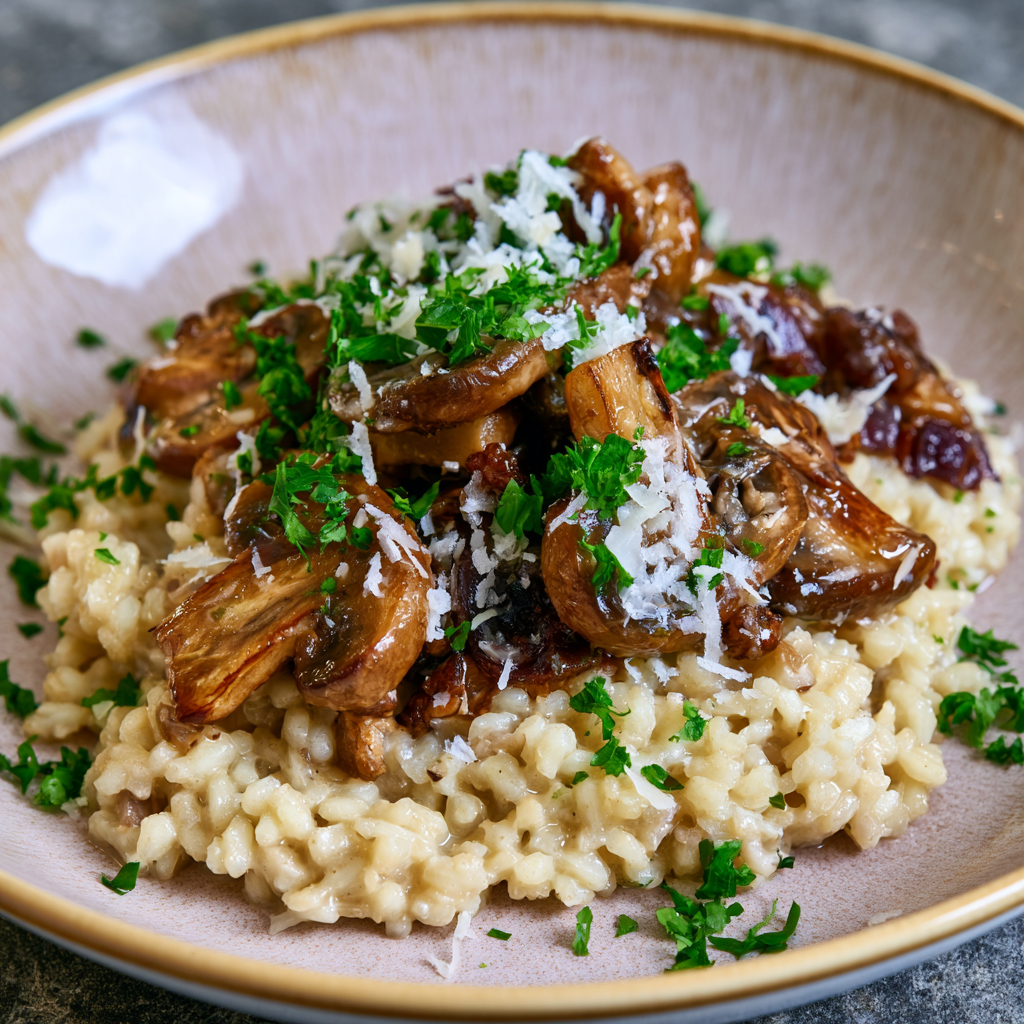 Vegetarische Pilz-Risotto (Express-Version)