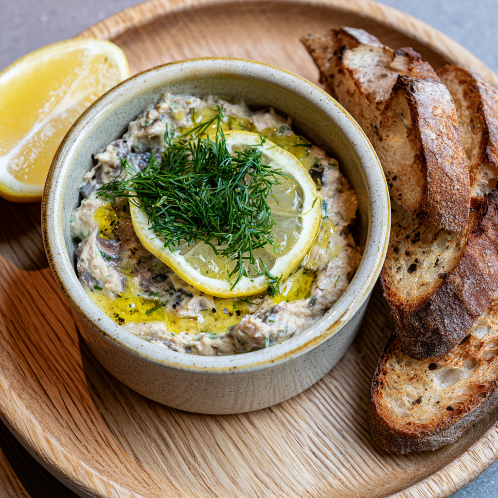 Sardinen-Rillette mit Zitronen-Dill