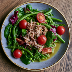 Thunfisch-Bohnen-Salat mit Zitronen-Kapern-Vinaigrette