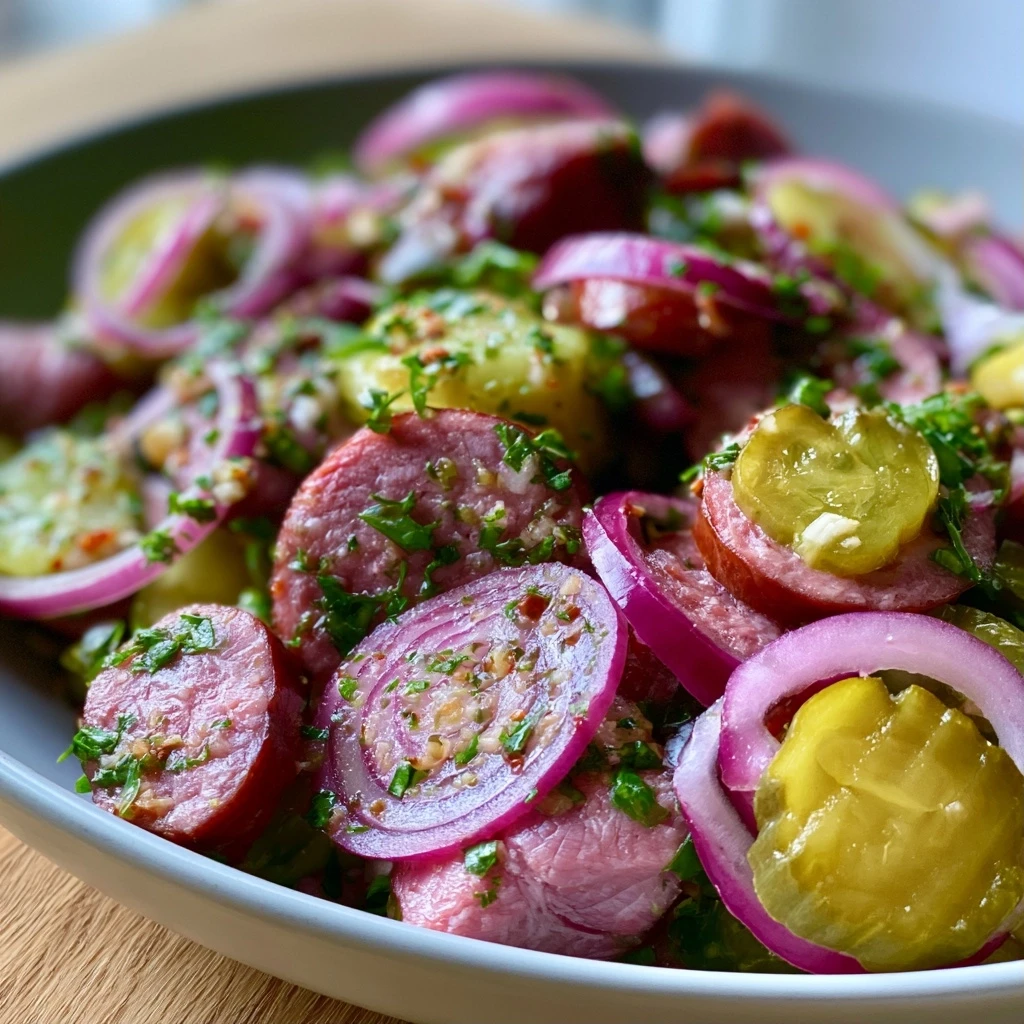 Bayerischer Rindswurstsalat
