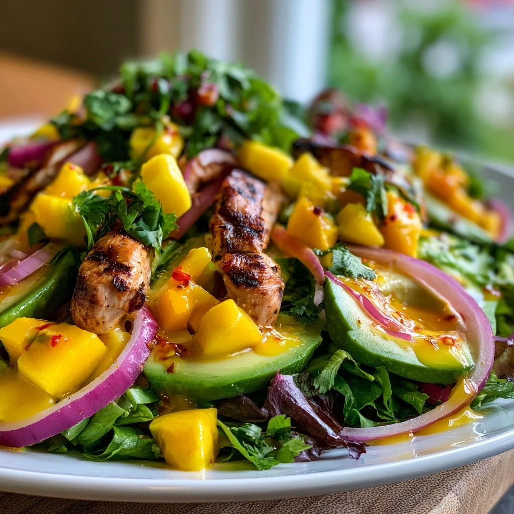 Fruchtiger Hähnchen-Mango-Avocado-Salat