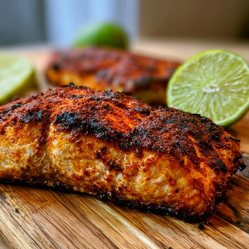 Geräucherter Paprika-Lachs vom Grill mit Limette