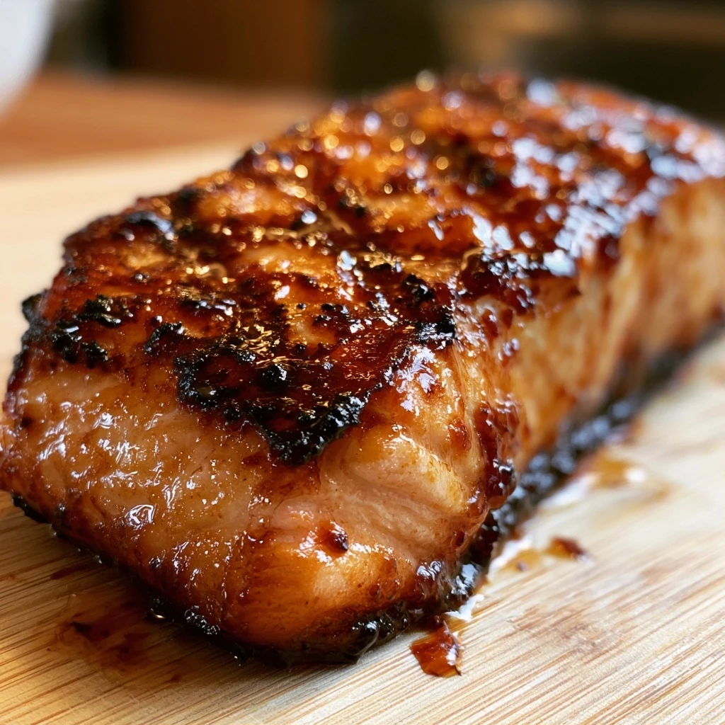 Kräftiger BBQ-Lachs vom Grill mit Ahornsirup und Chipotle