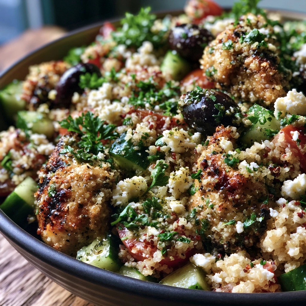 Mediterraner Hähnchen-Quinoa-Salat