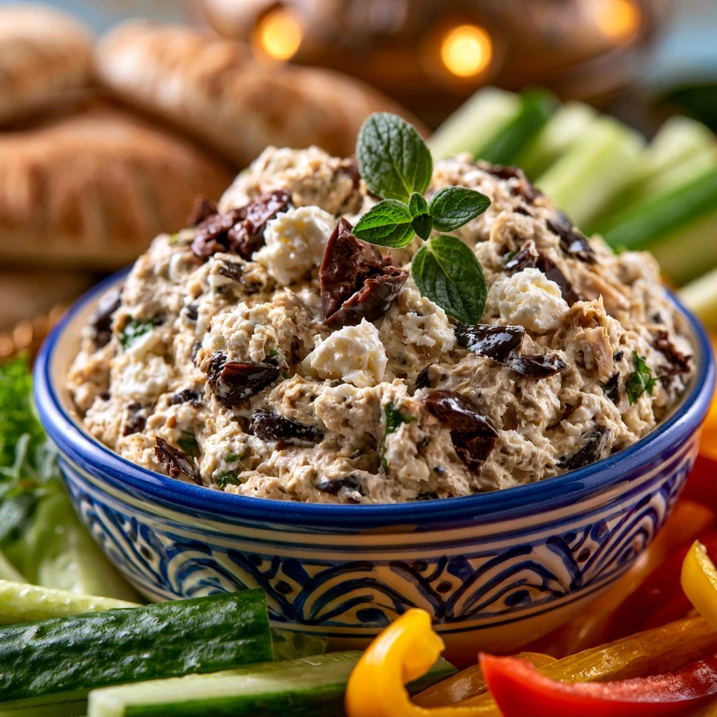 Mediterraner Thunfisch-Feta-Dip
