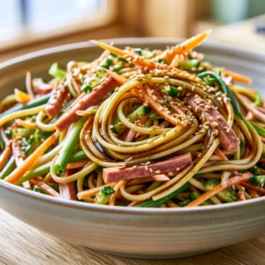 Nudelsalat 'Asia-Kick' mit Geflügelfleischwurst