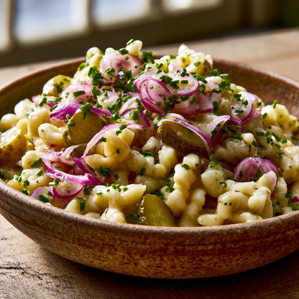 Schwäbischer Nudelsalat (Vegetarisch)