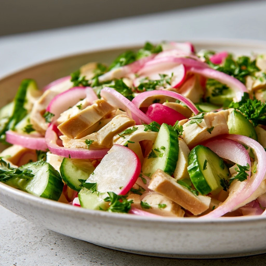 Vegetarischer Räuchertofu-Salat